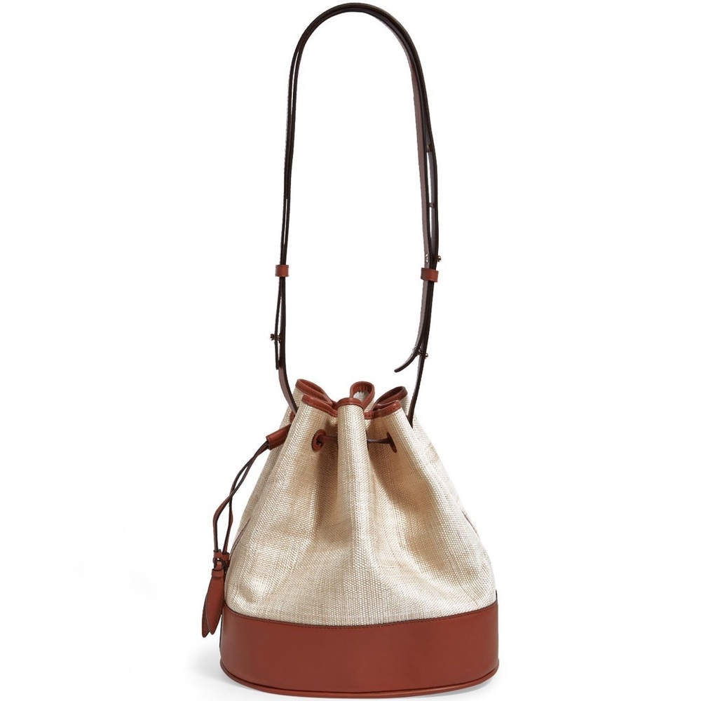 Hunting Season Drawstring in Woven Platano Cognac - Picture 3 of 16
